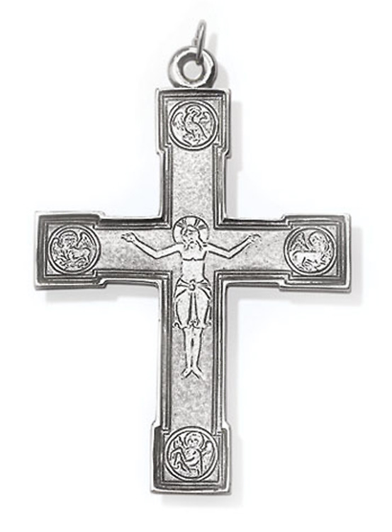 Four Evangelists Clergy Cross Necklace - Sterling Silver | Cokesbury