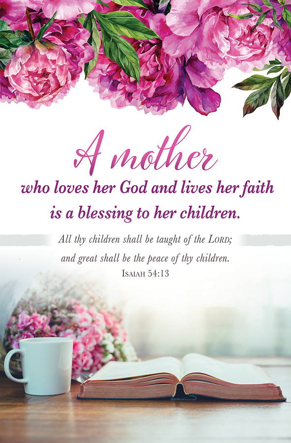 Mother's Day Bulletin-Happy Mother's Day, Proverbs 31:30, Pack Of 100, only  8¢ each