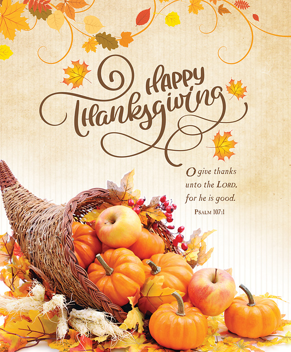 Happy Thanksgiving Legal Size Bulletin | Cokesbury