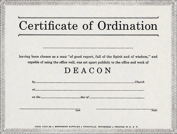 Deacon Ordination Certificate TUTORE ORG Master of Documents