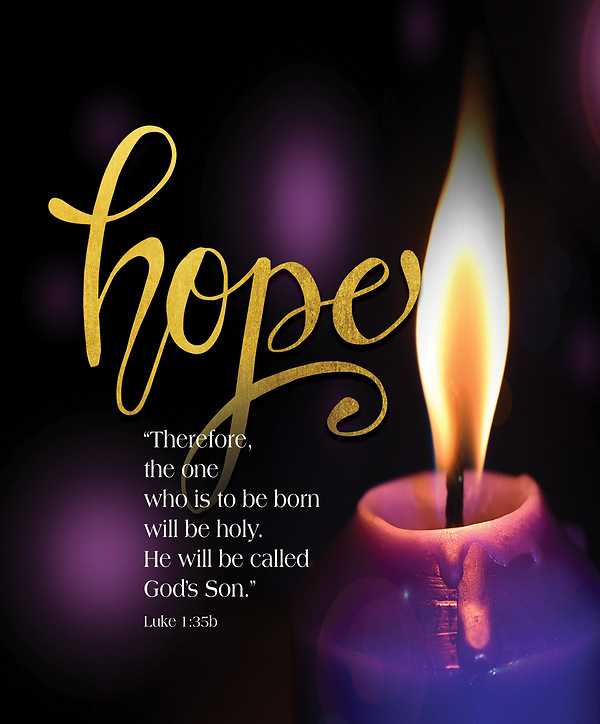 Hope God's Son Advent Candle Sunday 1 Bulletin, La | Cokesbury