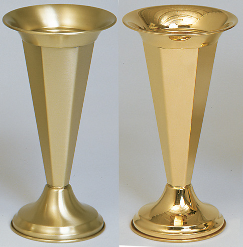 Koleys K120 Polished Brass 15 Inch Vase