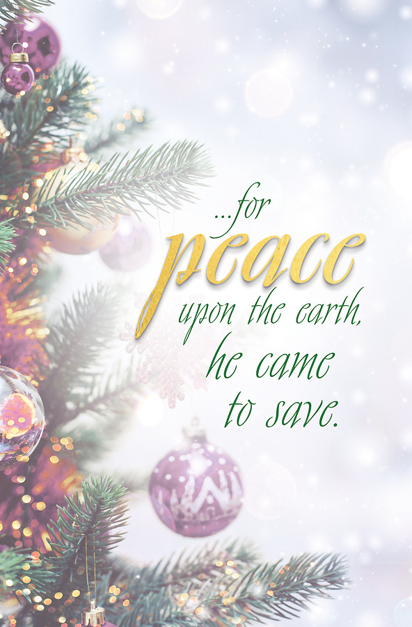 Peace Advent Christmas Tree Bulletin (Pkg of 50) | Cokesbury