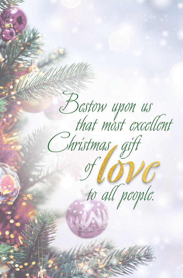 Love Advent Christmas Tree Bulletin (Pkg of 50) | Cokesbury