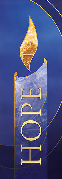 Picture of 3X9 Advent Banner HOPE Blue