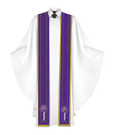 Picture of Advent Candles Stole - Purple