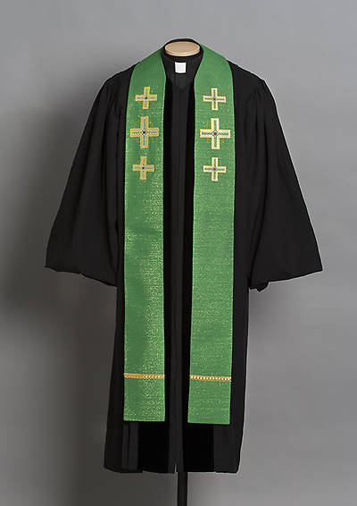 Picture of Trinity Kingdom Cross Stole Green
