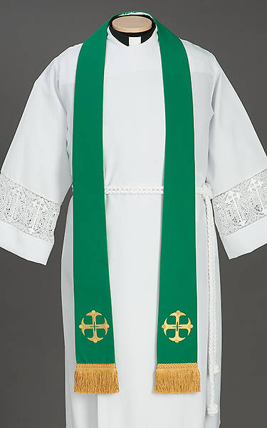 Picture of Canterbury Cross Stole Green - 92"