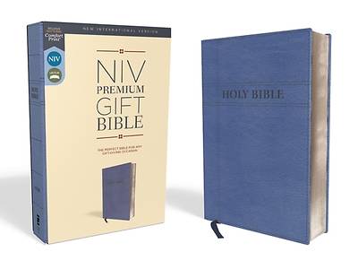 Picture of NIV, Premium Gift Bible, Leathersoft, Navy, Red Letter Edition, Comfort Print