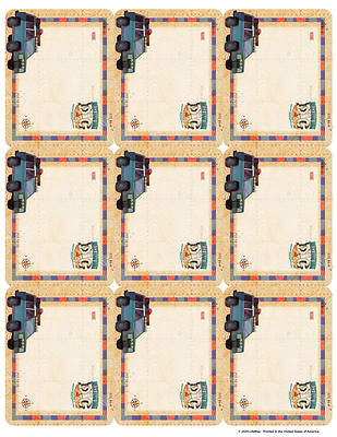 Picture of Vacation Bible School VBS 2021 Destination Dig Unearthing the Truth About Jesus Sticker Name Tags 10 Sheets