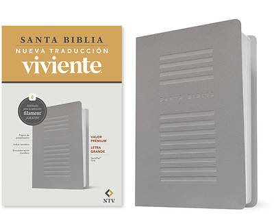 Picture of Biblia Valor Prémium Ntv, Letra Grande Con Filament (Sentipiel, Gris)