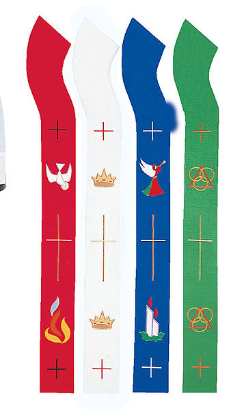 Picture of Seasons of the Church Stole Series White - 110"