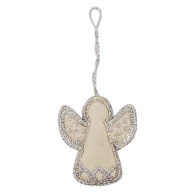 Picture of Felt Angel Ornament with Sequins Trim