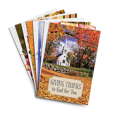 Picture of Thanksgiving Harvest Medley Assortment Boxed Cards - Box of 24