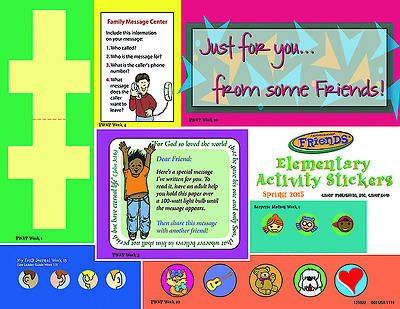 Picture of FaithWeaver Friends Elementary Activity Stickers Spring 2015 Pack of 5