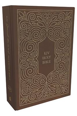 Picture of KJV, Journal the Word Reference Bible, Cloth Over Board, Brown, Red Letter Edition, Comfort Print