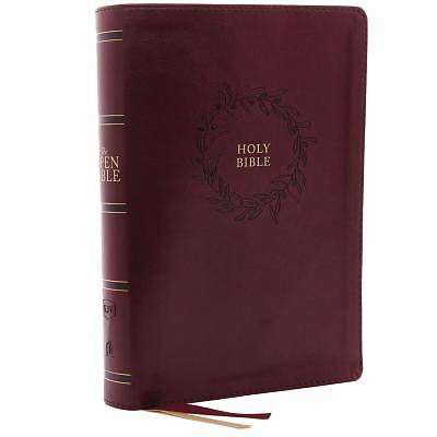 Picture of The Kjv, Open Bible, Leathersoft, Burgundy, Indexed, Red Letter Edition, Comfort Print