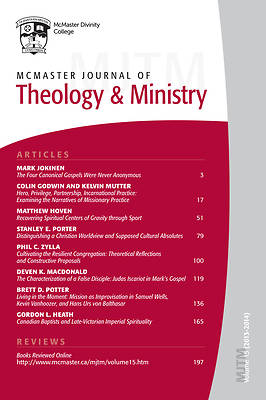 Picture of McMaster Journal of Theology and Ministry