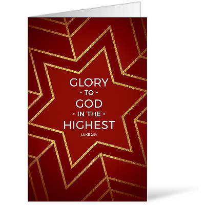 Picture of Glory to God Snowflake Christmas Regular Size Bulletin