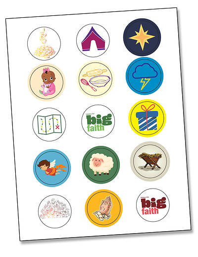 Picture of Cokesbury Kids Big Faith Winter 2024-25 Activity Stickers (Pkg of 6)