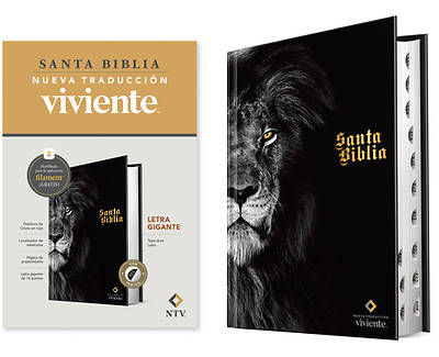 Picture of Biblia Letra Gigante Ntv Con Filament, León (Tapa Dura, Índice, Letra Roja)