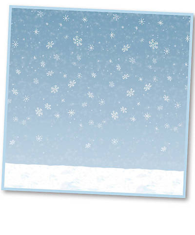 Picture of Vacation Bible School (VBS) 2016 Expedition Norway Winter Sky Plastic Backdrop