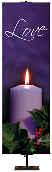 Picture of Photo Series Love Purple Advent Banner 18" x 60"