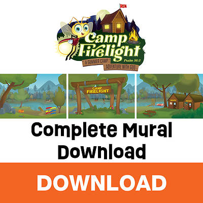 Picture of Vacation Bible School (VBS) 2024 Camp Firelight Decorating Murals - Complete Decorating Mural Download