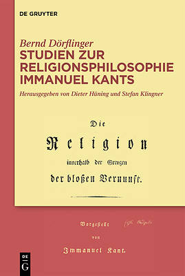 Picture of Studien Zur Religionsphilosophie Immanuel Kants