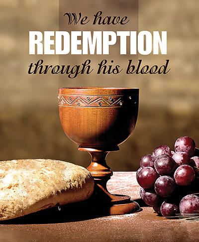Picture of Redemption Through His Blood Communion Legal Size Bulletin