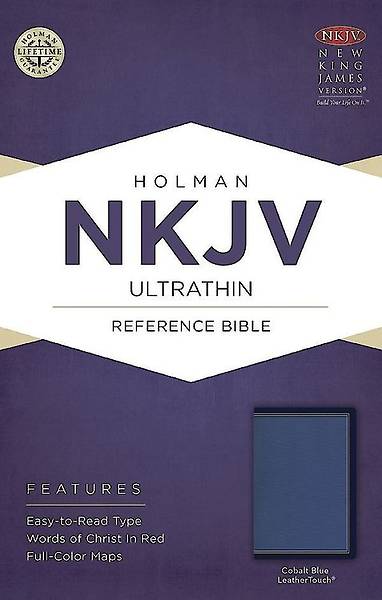Picture of NKJV Ultrathin Reference Bible, Cobalt Blue Leathertouch