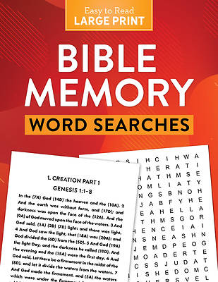 Picture of Bible Memory Word Searches Large Print