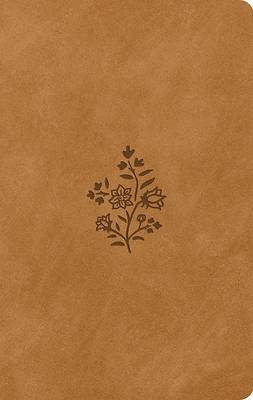 ESV Large Print Value Thinline Bible (Trutone, Nubuck Caramel, Wildflower Design)