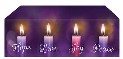 Picture of Lights of Advent Altar Frontal - Purple