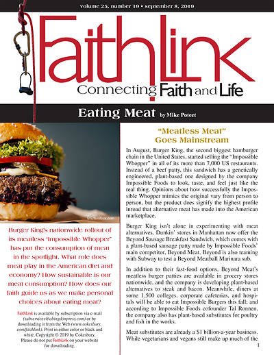 Picture of Faithlink - Eating Meat (9/8/2019)