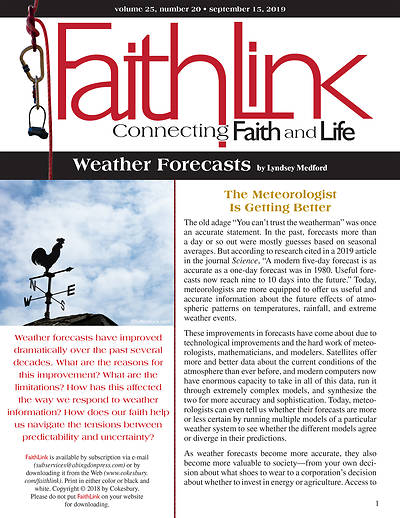 Picture of Faithlink - Weather Forecasting (9/15/2019)