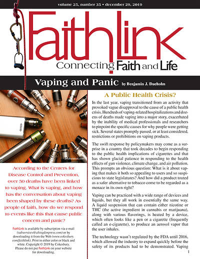 Picture of Faithlink - Vaping and Panic (12/29/2019)