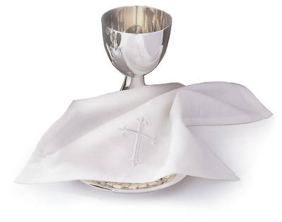 Picture of Bread Plate Napkin with Latin Cross