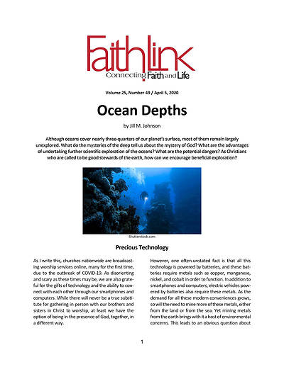 Picture of Faithlink - Ocean Depths (4/5/2020)