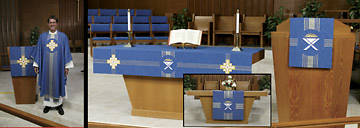 Picture of Chasuble and Parament Set Blue