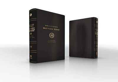 Rvr, Biblia de Estudio Matthew Henry Y Legado Cristiano, Leathersoft, Negro, Interior a DOS Colores, Con Índice, Comfort Print
