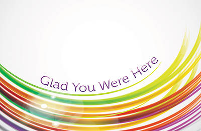 Picture of Glad You Were Here Postcard - Romans 8:28