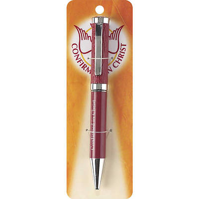 Picture of Confirmed in Christ Red Leather/Chrome Pen