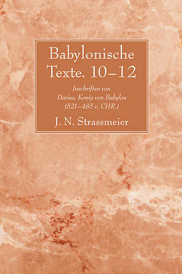 Picture of Babylonische Texte. 10-12
