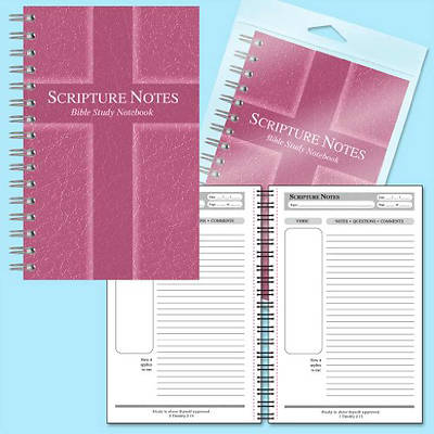 Picture of Scripture Notes Bible Study Notebook-Rose