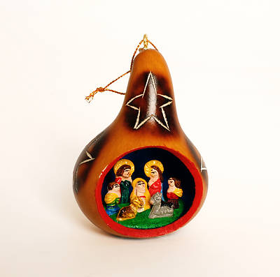 Picture of Open Gourd Nativity Ornament