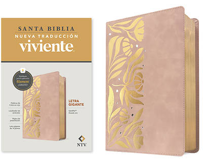 Picture of Biblia Letra Gigante Ntv Con Filament (Sentipiel, Rosado Oro, Letra Roja)