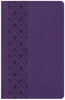 Picture of CSB Ultrathin Reference Bible, Value Edition, Purple Leathertouch