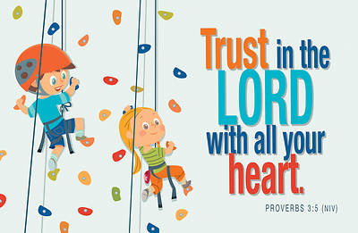 Picture of Kids All Occasion Trust in the Lord Postcards