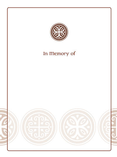 Picture of Celtic Cross Bookplate - In Memory of [Pack of 15]